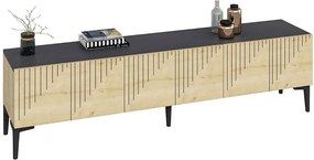 Έπιπλο Τηλεόρασης Artemis 475OLV1463 180x37x45cm Oak-Anthracite