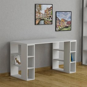 Megapap Γραφείο Εργασίας Colmar Από Μελαμίνη Λευκό
