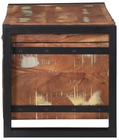 vidaXL Κουτιά Αποθήκευσης 60x30x30 εκ Μασίφ Ανακυκλωμένο Ξύλο και Μέταλλο