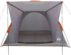 vidaXL Σκηνή Camping 2 ατόμων Γκρι και Πορτοκαλί