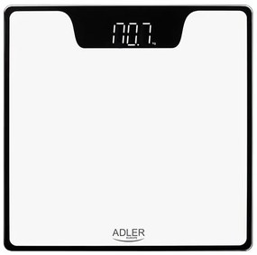 ADLER BATHROOM SCALE WITH LED DISPLAY WHITE