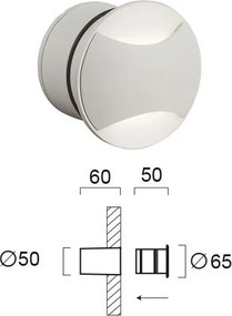 Απλίκα LED Εξωτερικού Χώρου Χωνευτή Viokef Ithaki 4262000