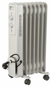 Καλοριφέρ Λαδιού (6 σώματα) JATA Λευκό 1500 W