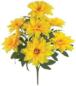 Τεχνητό Μπουκέτο Χρυσάνθεμα 00-00033-4 71cm Yellow Marhome Συνθετικό Υλικό
