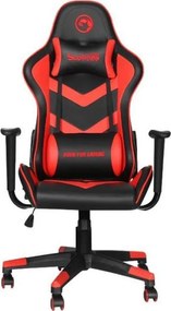 Marvo GH-106 Καρέκλα Gaming Δερματίνης Μαύρο/Κόκκινο
