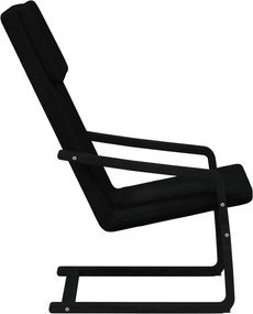 vidaXL Πολυθρόνα Relax Μαύρη Υφασμάτινη