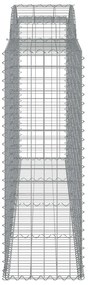 vidaXL Συρματοκιβώτια Τοξωτά 13 τεμ. 300x50x140/160 εκ. Γαλβαν. Ατσάλι