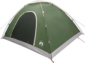 vidaXL Σκηνή Camping 6 ατόμων Πράσινο 185T Πολυεστέρας με επικάλυψη PU