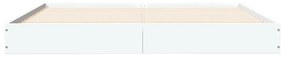 Πλαίσιο Κρεβατιού Λευκό 160 x 200 εκ. από Επεξεργασμένο Ξύλο - Λευκό
