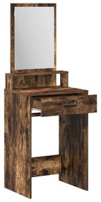 vidaXL Τουαλέτα με Συρτάρια Καπνιστού Δρυ 50x41x140 εκ