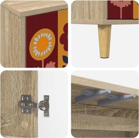 vidaXL Πλαϊνό γραφείο ESSEN Sonoma 69 x 33 x 75 εκ. Επεξεργασμένο Ξύλο