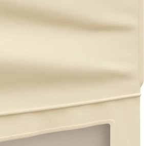 vidaXL Τέντα Εκδηλώσεων Πτυσσόμενη με Πλαϊνά Τοιχώματα Κρεμ 2 x 2 μ.