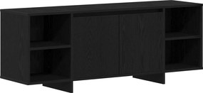 vidaXL Ντουλάπι TV 130 x 35 x 50 εκ Μαύρη Δρυς Επεξεργασμένο Ξύλο