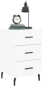 vidaXL Κομοδίνο Λευκό 40 x 40 x 66 εκ. από Επεξεργασμένο Ξύλο