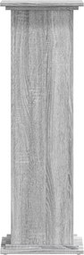 vidaXL Βάσεις Φυτών Γκρι Sonoma 33x33x100εκ. Επεξεργασμένο Ξύλο
