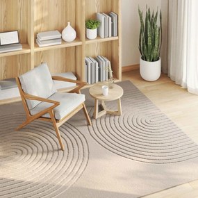vidaXL Χαλί εσωτερικού χώρου GALATI Μπεζ 200 x 200 cm Πολυεστέρας