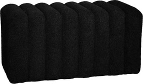 TOGO Σκαμπό Βοηθητικό, Teddy Ύφασμα Μαύρο   1τμχ