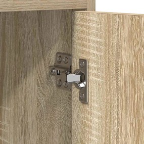 vidaXL Πλαϊνό γραφείο Sonoma Δρυς 98,5 x 33 x 80 εκ Επεξεργασμένο Ξύλο