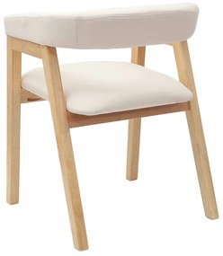 vidaXL Καρέκλες φαγητού 2 pcs Φυσικό 54 x 57 x 73 εκ