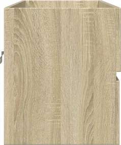 vidaXL Ντουλάπι Νιπτήρα Sonoma Δρυς 90 x 38,5 x 45 εκ. από Επεξ. Ξύλο