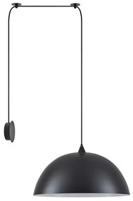 Φωτιστικό Τοίχου - Απλίκα SE21-BL-B10-BL1W-MS50 ADEPT PENDANT Black Metal Shade Wall Lamp+ - Μέταλλο - 77-8890