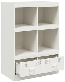 Ραφιέρα Λευκή 67x39x95 εκ. από Ατσάλι - Λευκό