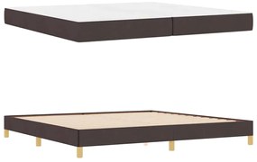 vidaXL Κρεβάτι με ελατήρια Καφέ 200 x 200 cm