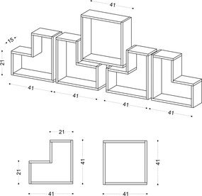 Wall Shelf Elitra - White White