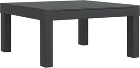 vidaXL Ξαπλώστρα με Μαξιλάρια Ανθρακί από Πολυπροπυλένιο