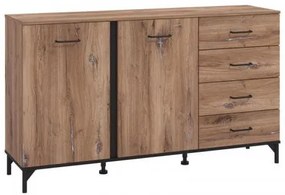 ΚΟΜΟΤΑ-ΜΠΟΥΦΕΣ CORSICA 3K4F FLAGSTAFF OAK-ΜΑΥΡΟ 159x42x92εκ 11011999