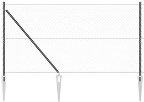 vidaXL Στύλος Περιφράξεων Γκρι 100 x 1,2 m (25 mm δίχτυ)