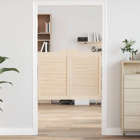 vidaXL Πόρτες Swing 2 pcs Φυσικό Μασίφ Ξύλο Πεύκου