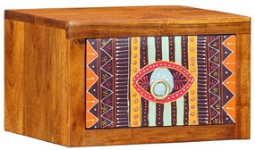 vidaXL Κομοδίνο με συρτάρι Καφέ 35 x 30 x 22 εκ. Μασίφ ξύλο ακακίας