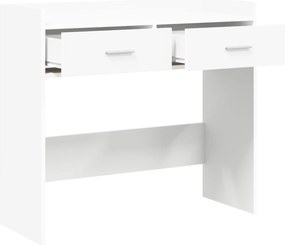 vidaXL Τραπέζι κονσόλας Λευκό 90 x 35 x 80 εκ Επεξεργασμένο Ξύλο