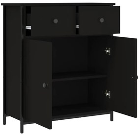 vidaXL Ντουλάπι Μαύρο 70 x 30 x 80 εκ. από Επεξεργασμένο Ξύλο