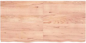 vidaXL Επιφ Τραπεζιού Αν Καφέ 120x60x(2-6)εκ. Επεξ. Μασίφ Ξύλο Δρυός