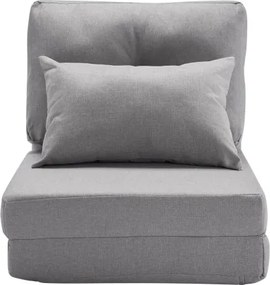 VEVOR Convertible Flip Chair with 5 Adjustable Position Floor Lazy Sofa Gray