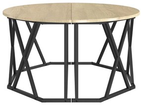 vidaXL Τραπεζάκι σαλονιού Sonoma Δρυς 80 x 80 x 42 cm