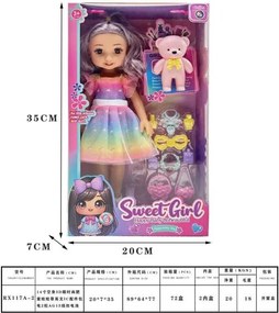 Σετ κούκλα με αξεσουάρ ομορφιάς - RX117A-214 - 917447