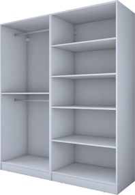 Ντουλάπα Λευκό BRIDRI 180x57.5x210