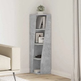 vidaXL Γωνιακό Ντουλάπι Σκυρόδεμα Γκρι 27,5x27x102εκ