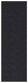 vidaXL Δερμάτινο Χαλί Ανθρακί 80 x 250 cm ύφασμα
