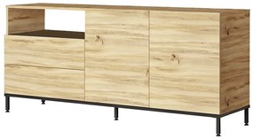 Μπουφές Evaluate pakoworld sonoma-wenge 170x46.5x75.5εκ