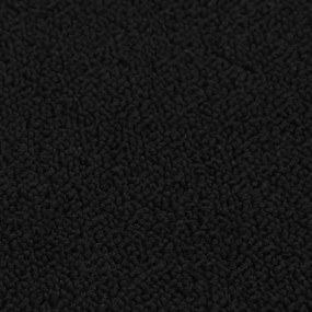 vidaXL Πατάκια Σκάλας Αντιολισθητικά Ορθογώνια 15 τεμ. Μαύρα 60x25 εκ.