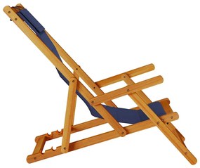 vidaXL Καρέκλα Παραλίας με μαξιλάρι 2 pcs Καφέ 61.5 x 123 x 82cm