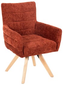 ΠΟΛΥΘΡΟΝΑΚΙ ΤΡΑΠΕΖΑΡΙΑΣ GAZER HM9845.06 ΚΕΡΑΜΙΔΙ YΦΑΣΜΑ-ΠΟΔΙΑ RUBBERWOOD 66x63x91Υεκ