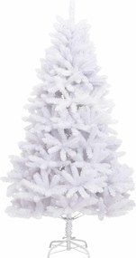 vidaXL Τεχνητό Χριστουγεννιάτικο Δέντρο με Άξονα με βάση Λευκό 210 cm