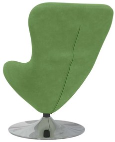 vidaXL Κάθισμα-αυγό Ανοιχτό Πράσινο Βελούδο