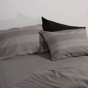 Μαξιλαροθήκη (52x72) Nef-Nef Homeware Casual Stripe D.Grey