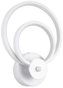 Φωτιστικό Τοίχου - Απλίκα Freddie 61077 Led 15W 20x7,5x25cm White GloboStar Αλουμίνιο